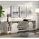 Melchor 3 in 1 Modern Farmhouse TV Stand for up to 85" TVs,Wood Entertainment Center with Open Storage for Living Room,Rustic Brown