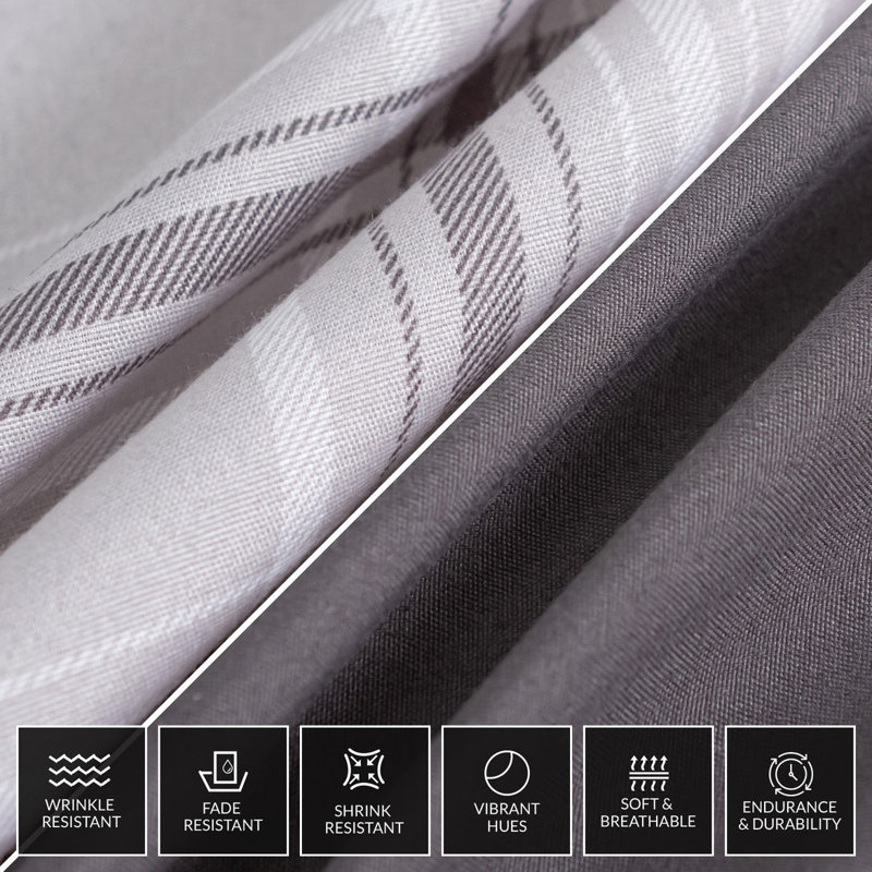 Premium Duvet Cover Set Double Brushed Microfiber Reversible With Zipper Closure & Corner Ties