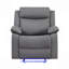 Fauteuil inclinable et oscillant blanc avec DEL Blanche-1141657372