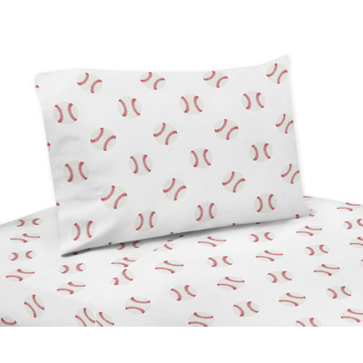 Baseball Patch Geometric Microfiber Sheet Set