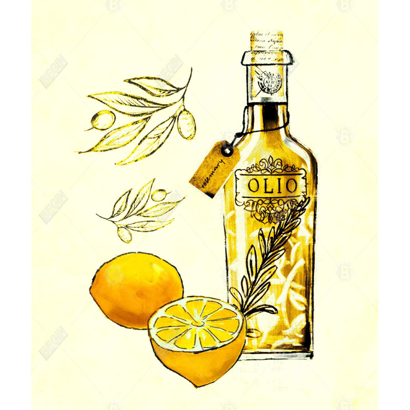 Olive Oil and Lemons Duvet Cover | Object Kitchen Decor