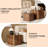 2-Piece Modern Nesting Coffee Table Set Walnut Finish-1844076928