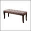 Banc capitonné Linon, tissu