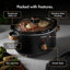 VonShef Slow Cooker - Nordic Design Large Slow Cooker with Removable Non-stick Ceramic Bowl-34078774-34155197