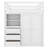 Jamien Kids Full Loft Bed with Drawers-2016140545