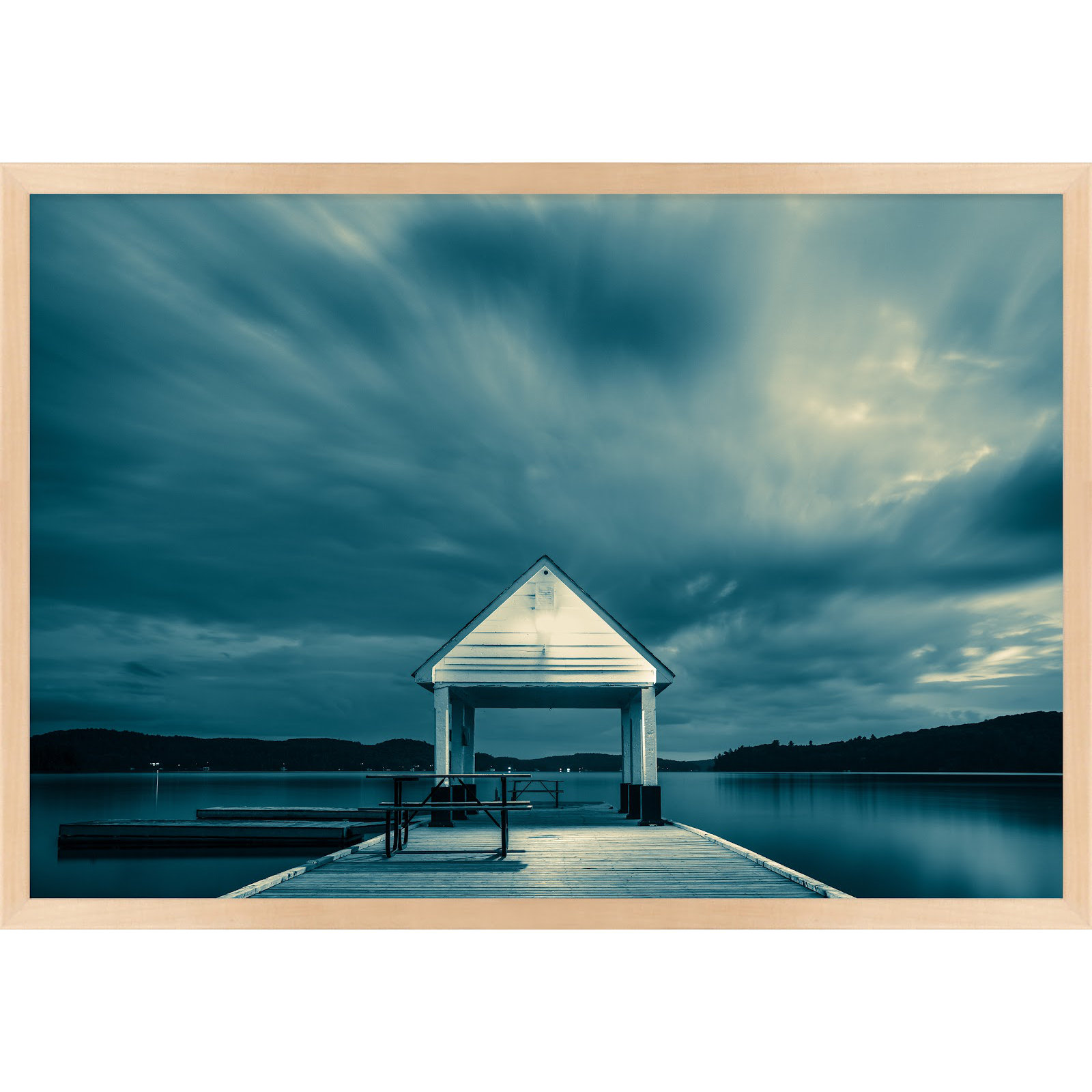 Rosseau Dock by Peter Dušek, Brown, 26.5" H x 38" W x 1.25" D