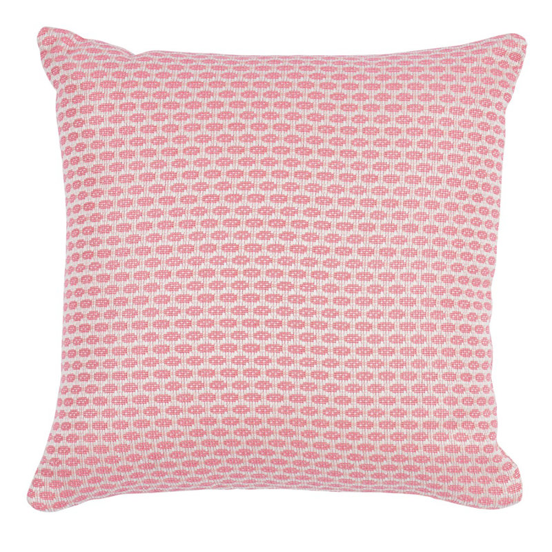 Hickox I/O Pillow, 20" x 20" , Coral