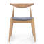 Ensemble de 2 chaises d'appoint Syma, dossier incurvé ouvert, siège gris clair-121386633-121386631