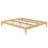 Solid Dry Bamboo Wood Platform Bed Frame, With Wood Slat Support-1294072767
