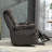 Oversized Recliner Chair With Extended Footrest - Power Lift Recliner For Elderly With Heat Massage - Flip Arm Storage Cup Holders 350 Lbs-1325334001