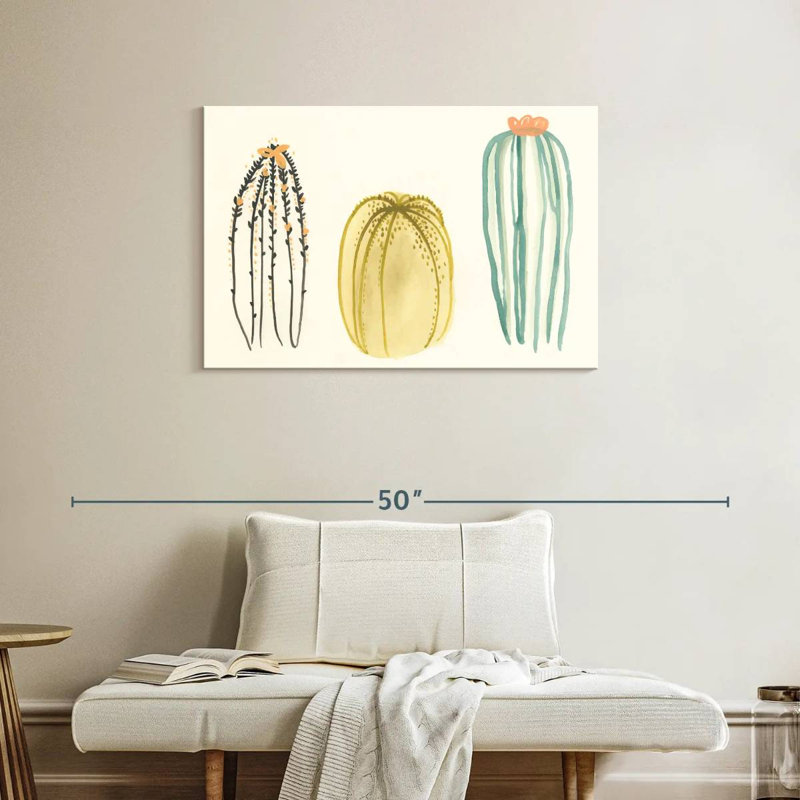 Harnek Funky Succulents III, H 24 po x l 36 po