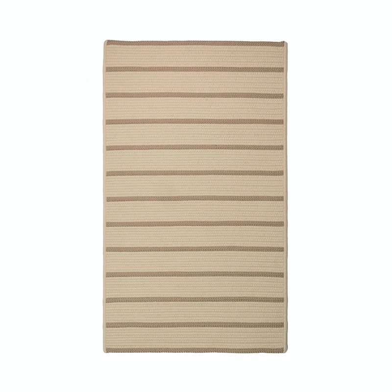 Tapis intérieur / extérieur en polypropylène tressé à la machine Rectangle Brocky, Rectangle 9 pi x 12 pi