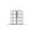 Goodyo 46" X 72" Shower Screen Walk-In Wet-Room Black
