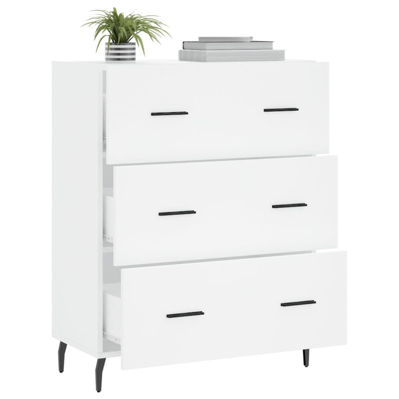 Marckson 69.5cm W 3 - Drawer Chest of Drawers, White