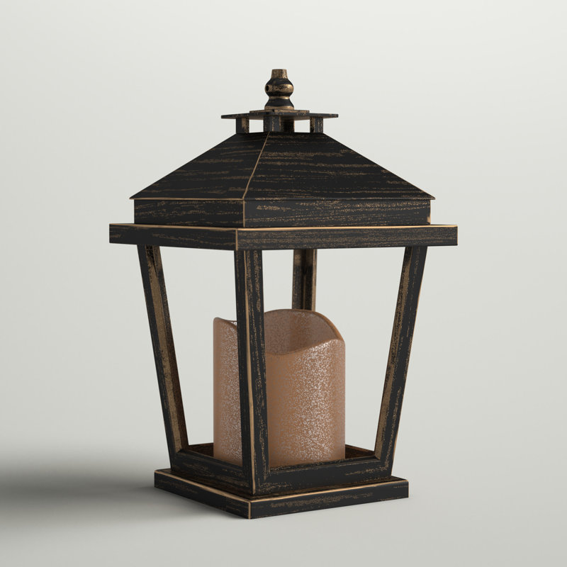 5x5x8.5" Menifee Lantern W/Led Candle, 1