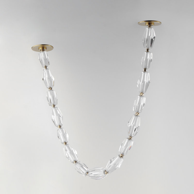 13 - Light LED Flush Mount, Gold