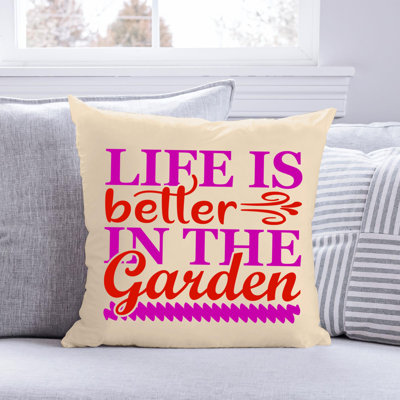 Amant de jardin - Citation amusante 525 - Coussin décoratif inclus