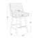 Shurma Swivel Upholstered Counter Stool
