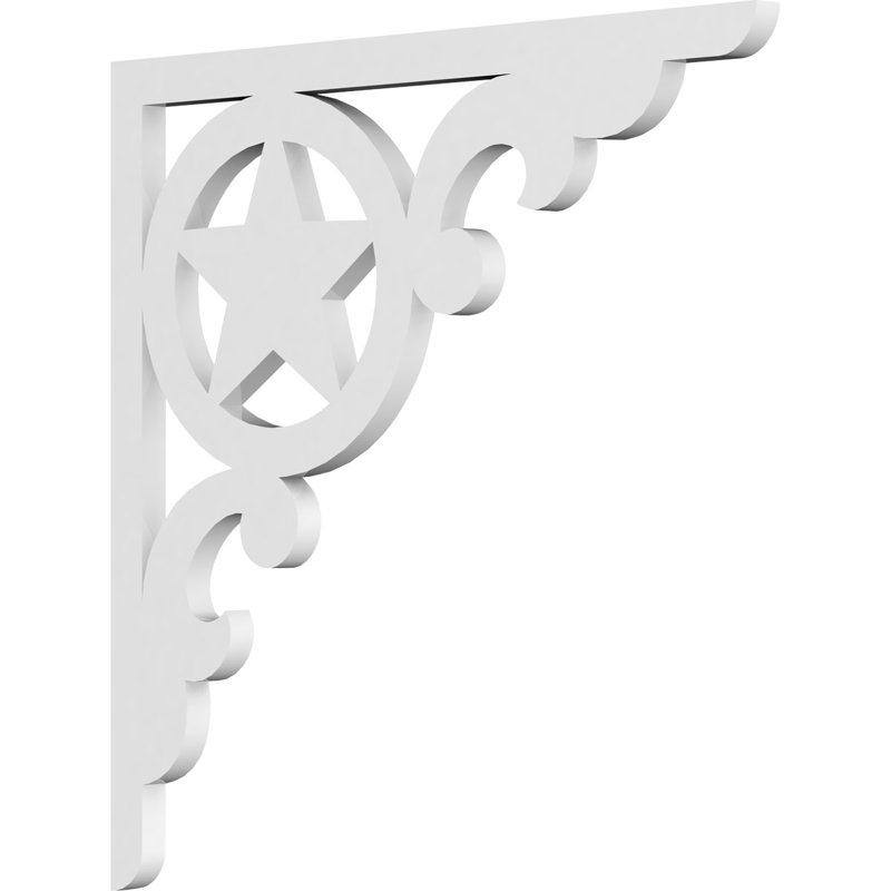 Support de qualité architecturale Hurley, 5/8 po x 16 po x 16 po, Austin, PVC