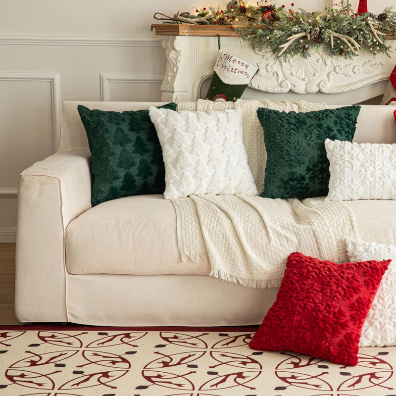  Reversible Throw Pillow, 20"H x 20"W