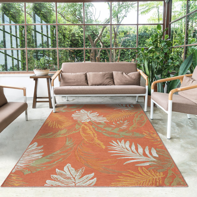 Tapis intérieur / extérieur Lylliana, Rectangle 5 pi 3 po x 7 pi