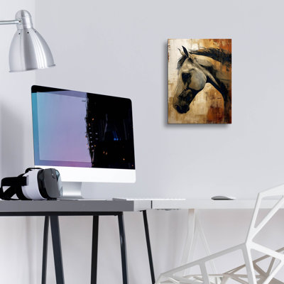 «Brown Horse» par Andreas Magnusson, art mural en verre acrylique