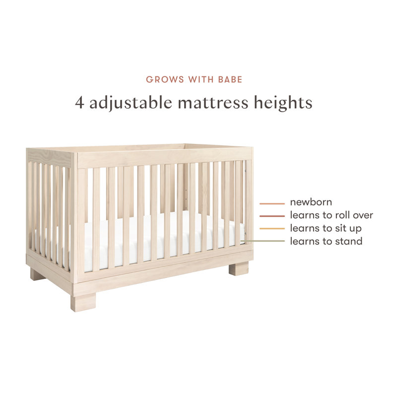 Modo 3-in-1 Convertible Crib, Washed Natural