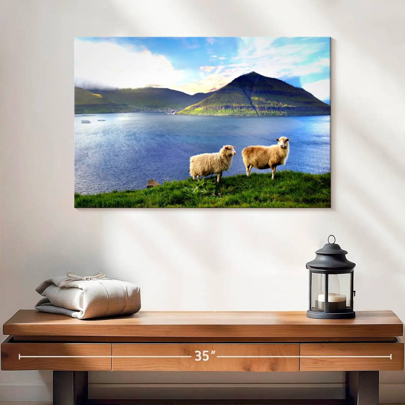 Brampt Faroe Islands Sheep, 16" H x 24" W