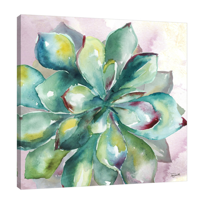 " Succulent " by Tre Sorelle Studios Painting Print, 48" H x 48" W