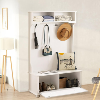 Daveyon Hall Tree 40.00'' Wide with Shoe Storage