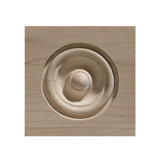 3.5'' H x 3.5'' W x 0.82'' D Wood Rosette Applique