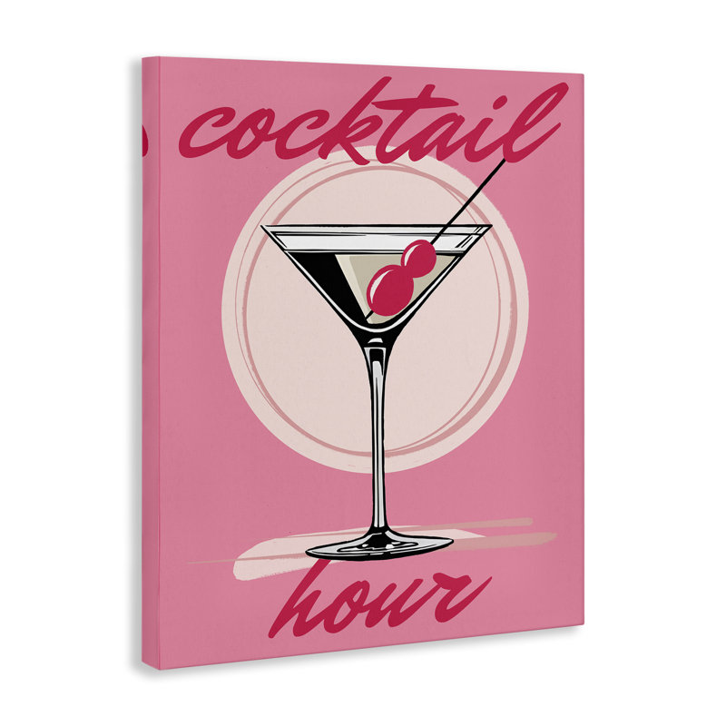 «Pink Cocktail Hour» par Elizabeth Medley, H 40 po x l 30 po