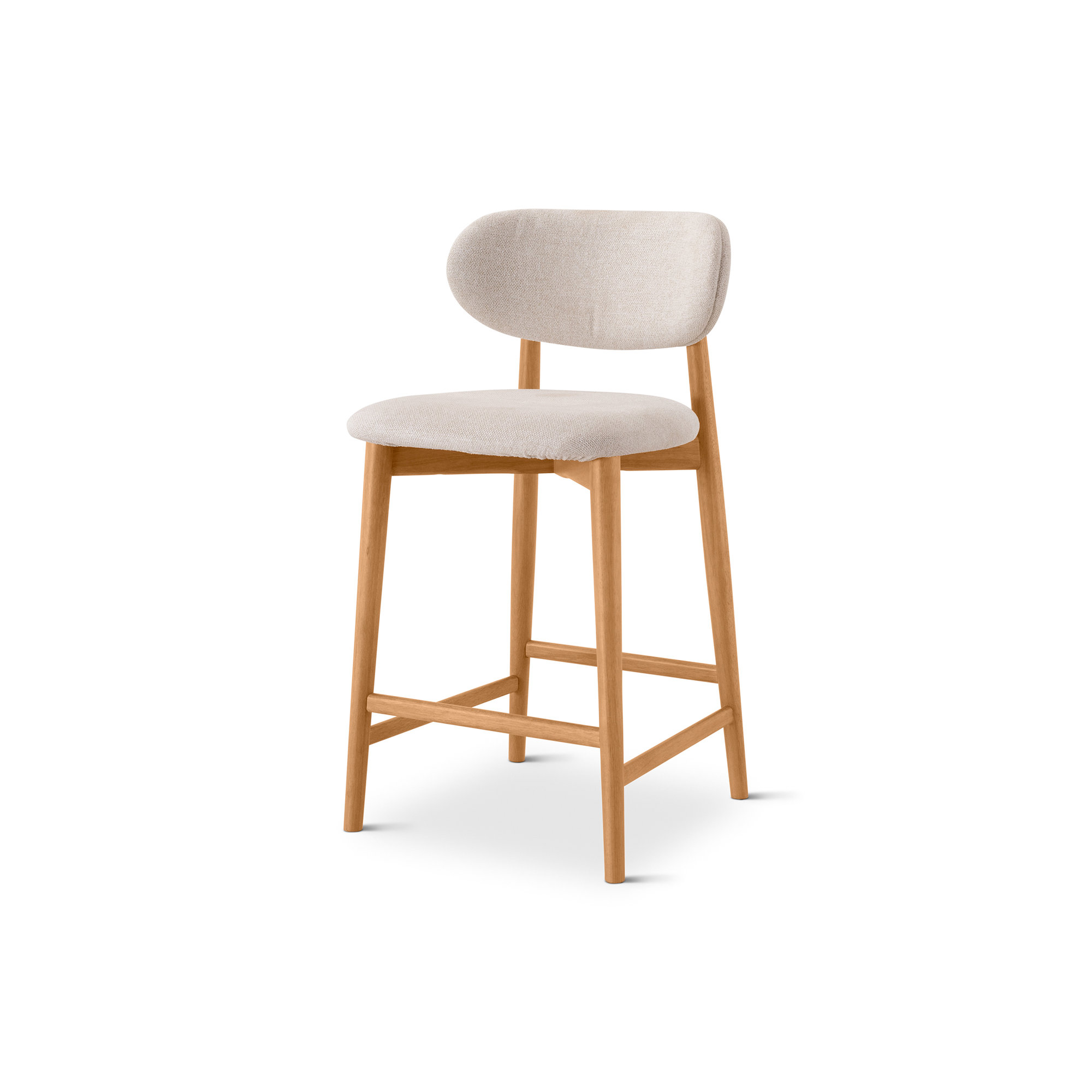 Lucia Bar/Counter Stool - Harvest Jute Seat - Ebano Frame, Natural, Counter Stool (26" Seat Height)