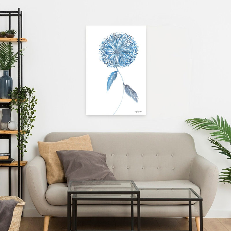 «Lots Of Wishes», art floral abstrait contemporain, H 24 po x l 16 po