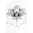 Ethnic Lotus Ornament - Black & White Pattern Framed Canvas