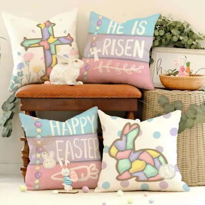 Housse de coussin réversible 