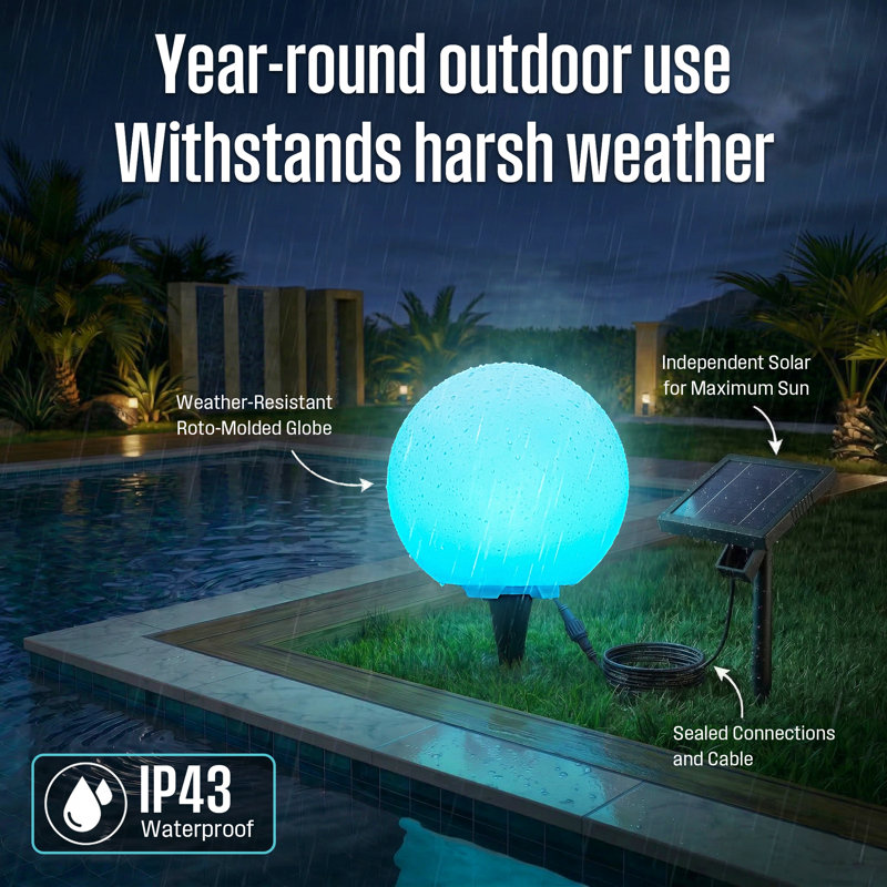 Westinghouse Outdoor solar garden lights, remote-controlled, wireless, color changing 