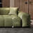 Green 100% Polyester Modular Sofa cushion Loveseat