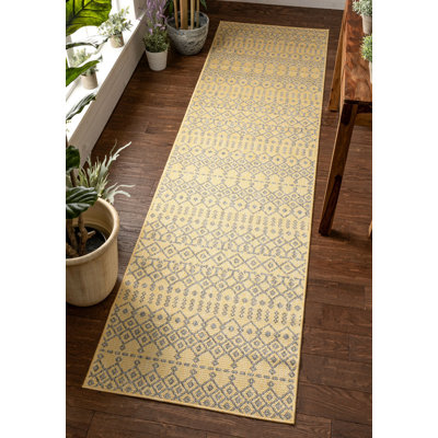 Geometric Synthetic Kilim Indoor / Outdoor