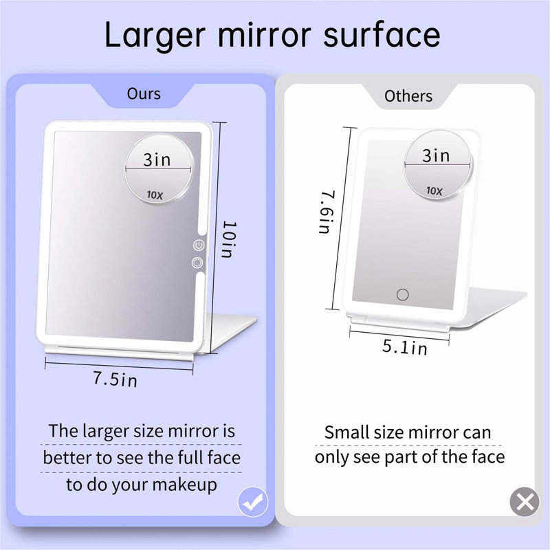 Demetrias Rectangle Floor Mirror, White
