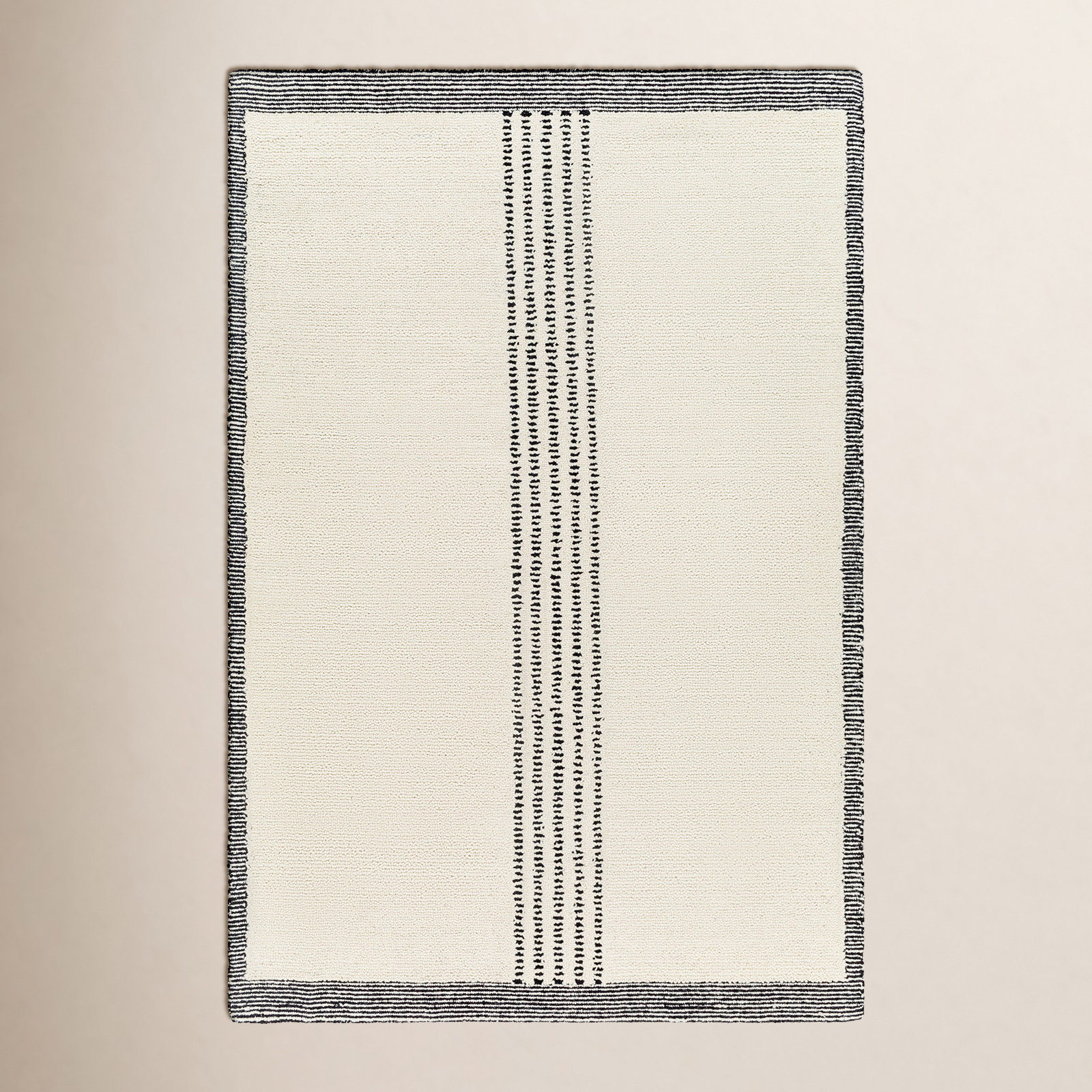 Kela Hand-Woven Striped Rug, Rectangle 5' x 7'6"