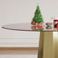 Table de salle à manger ronde de 53 pouces de luxe avec plateau en verre fumé, table de cuisine moderne pour 4 à 8 personnes, base en acier inoxydable doré et assemblage facile, table de petit-déjeuner peu encombrante pour les appartements