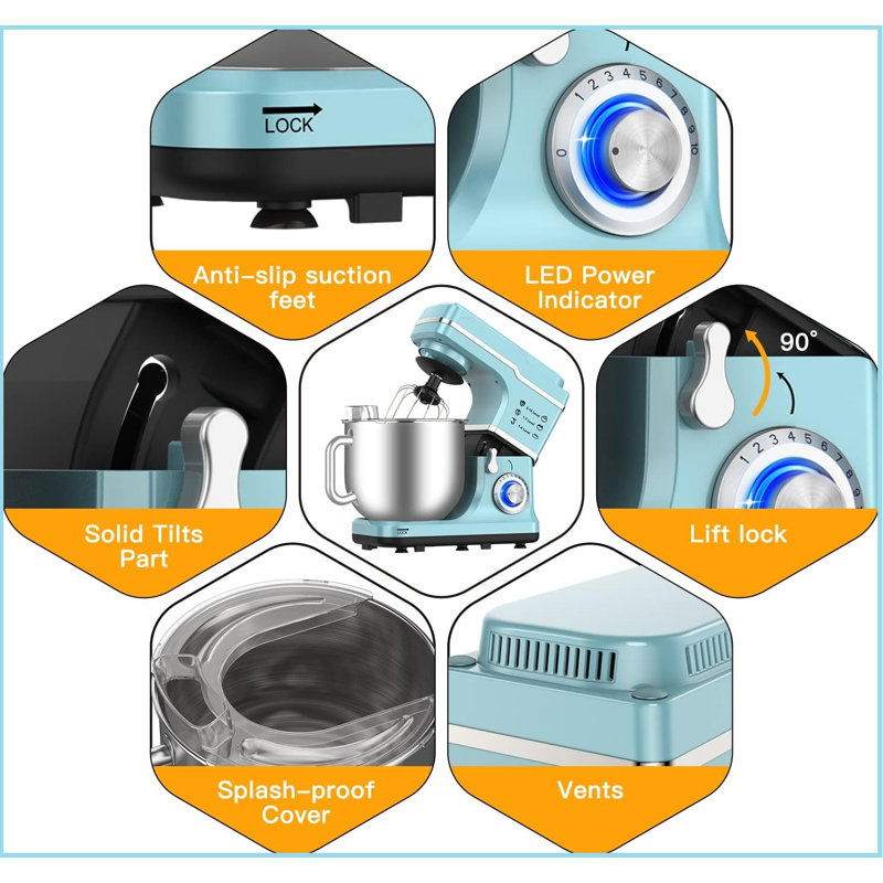 Blue Elephant Stand Mixer, Blue
