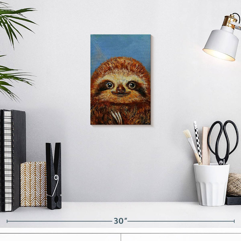 Brampt Baby Sloth, 12" H x 8" W