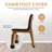 Chair Surfer Chair Leg Caps Floor Protectors (16 Set, S 21-24mm) - Rubber Elastic Caps with High-Density Felt for Easy Hardwood Floor Protection - Gliders, Furniture Felt Pads