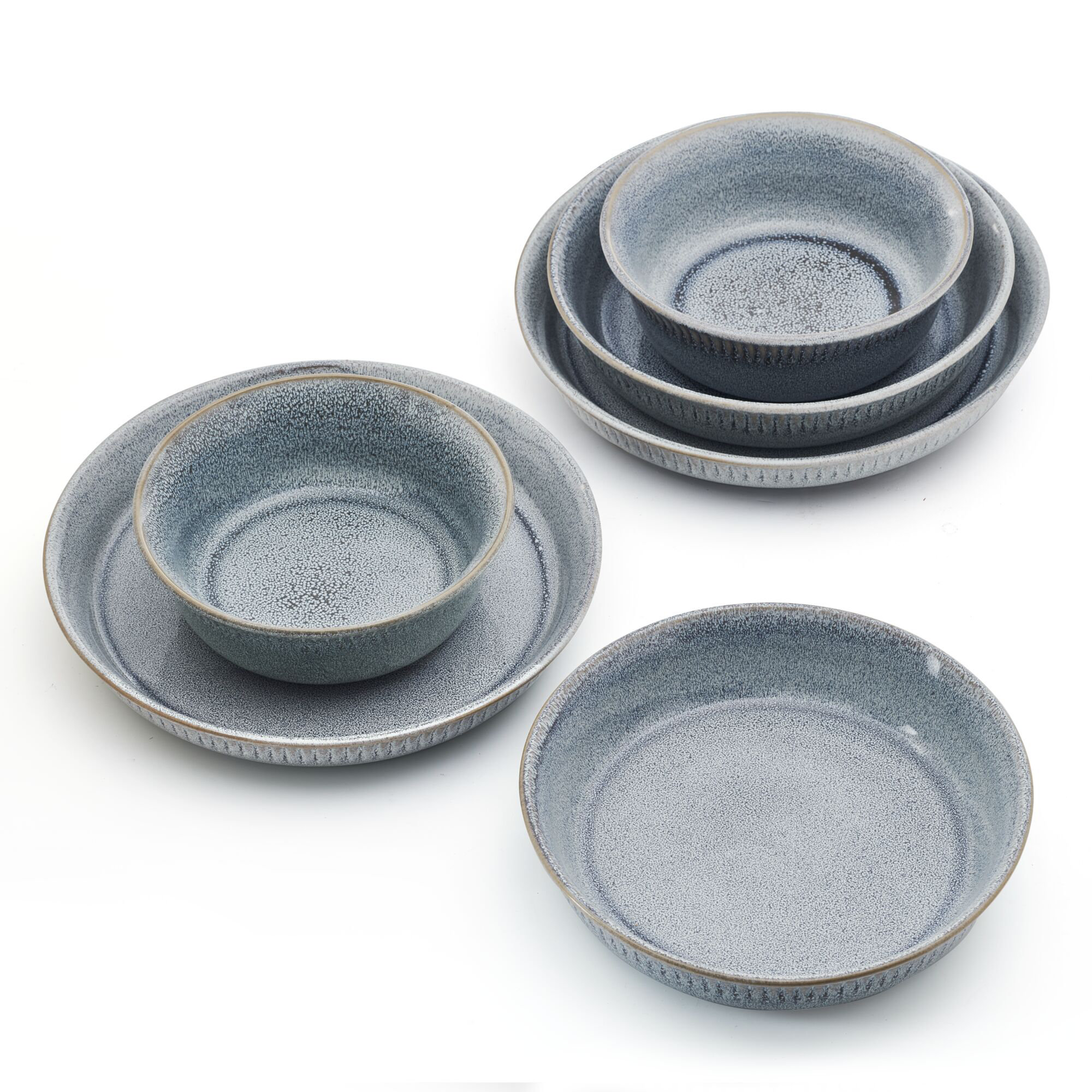Pfaltzgraff Amara 6-Piece Stoneware Dinnerware Bowl Set, Service