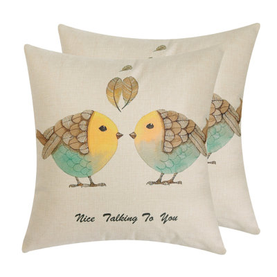Nature Love Square Pillow Cover