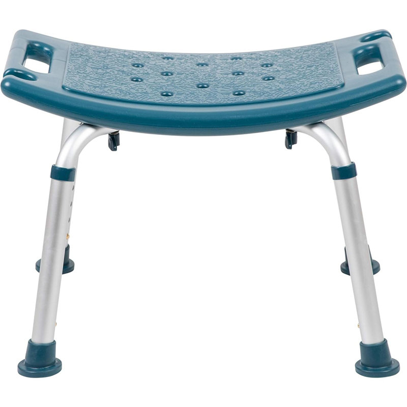 Tabouret d'appoint Abuzahr, Marine / Argent