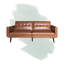 Canapé / futon convertible en simili cuir 78,5 po Gaige-504738242
