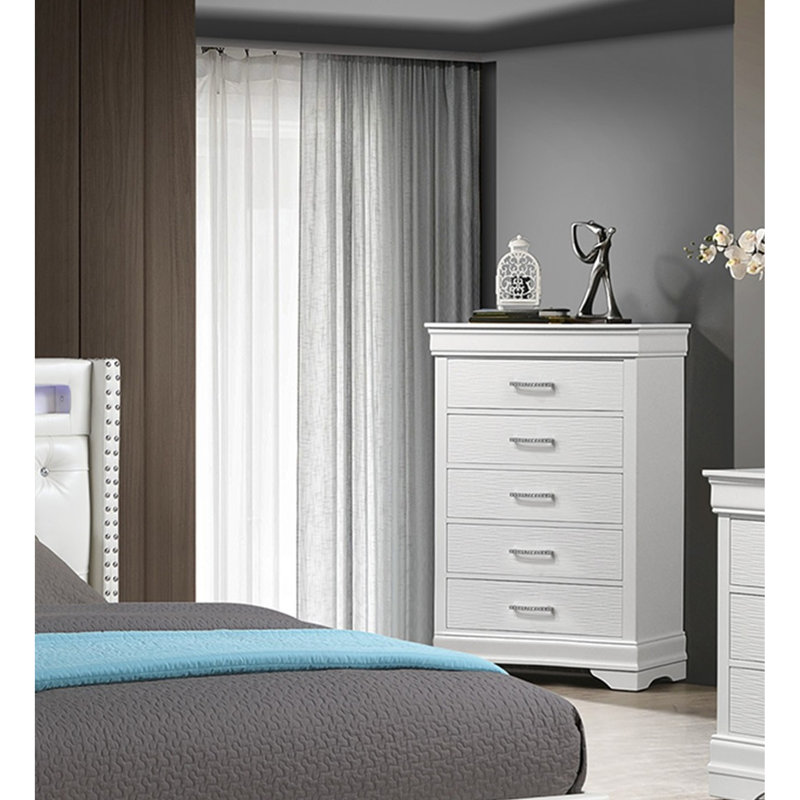 Commode décorative de luxe 1 pièce blanc